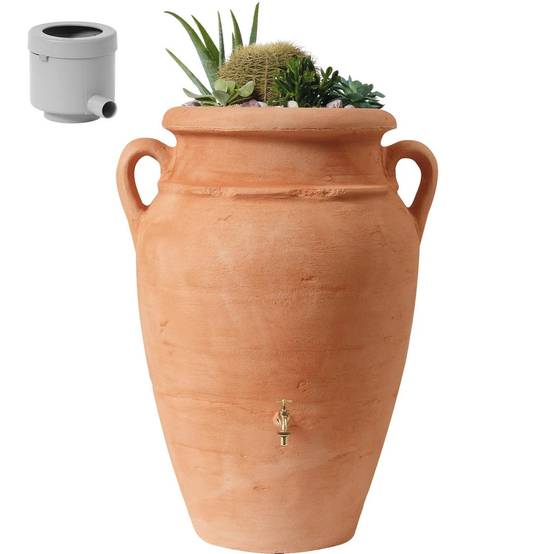 Garantia - Récupérateur d'eau de pluie 250L robinet et collecteur inclus terracotta - GARANTIA - Image 5