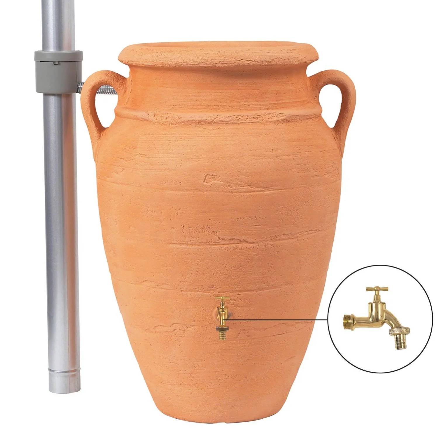 Garantia - Récupérateur d'eau de pluie 250L robinet et collecteur inclus terracotta - GARANTIA - Image 10