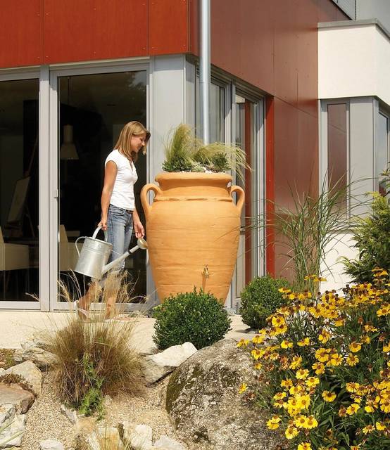 Garantia - Récupérateur d'eau de pluie 250L robinet et collecteur inclus terracotta - GARANTIA - Image 7