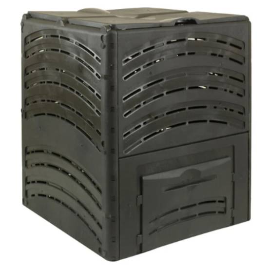 BelliJardin - Composteur jardin PVC noir 650 L 80x80x100 cm - BELLIJARDIN - Image 2