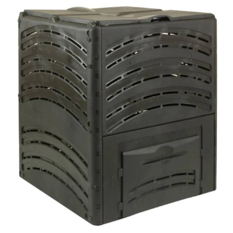 BelliJardin - Composteur jardin PVC noir 650 L 80x80x100 cm - BELLIJARDIN - Image 2