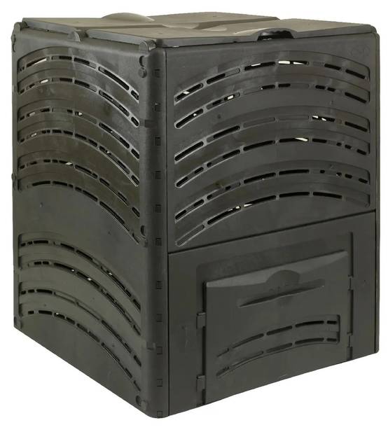 BelliJardin - Composteur jardin PVC noir 650 L 80x80x100 cm - BELLIJARDIN - Image 3