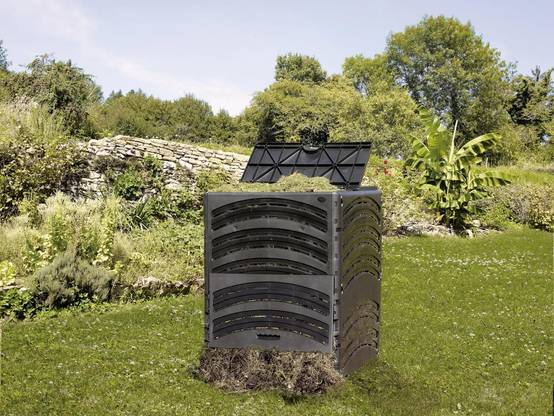 BelliJardin - Composteur jardin PVC noir 650 L 80x80x100 cm - BELLIJARDIN - Image 4