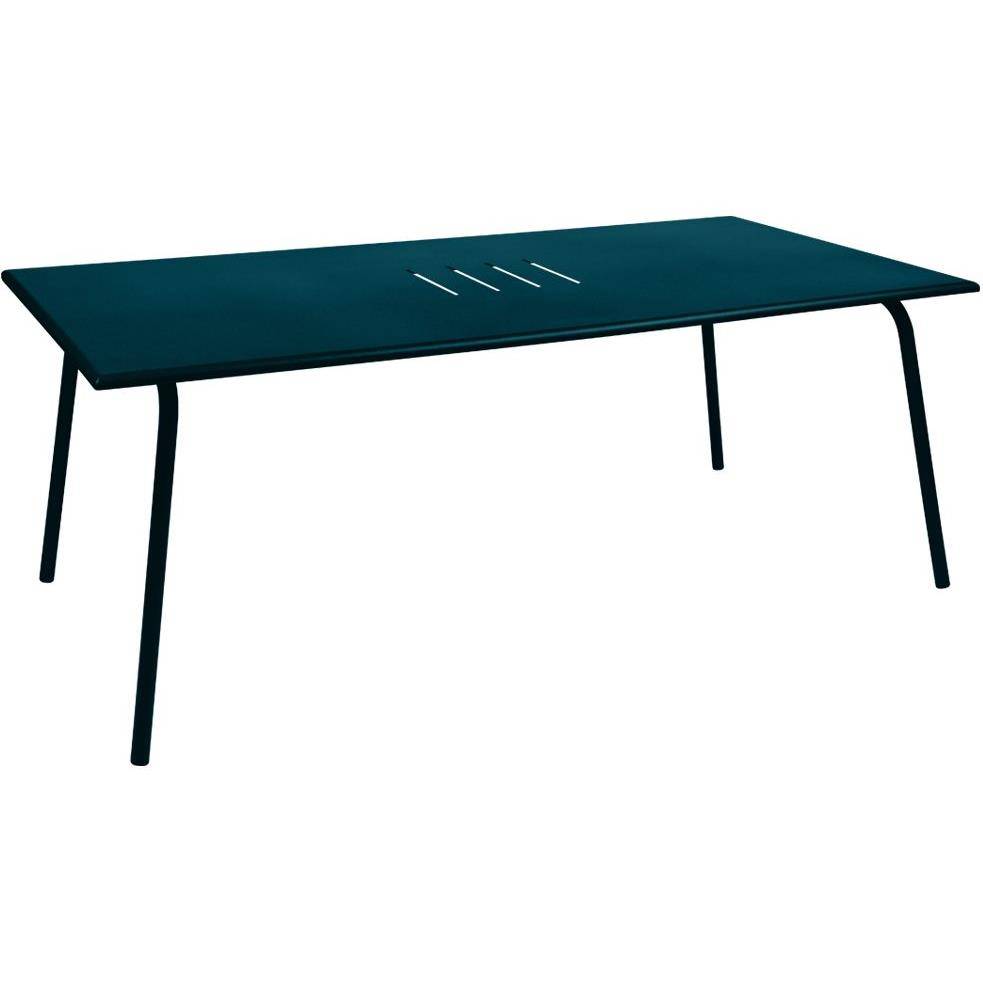 Fermob - Table de jardin rectangulaire acier bleu acapulco 8 personnes Monceau Fermob