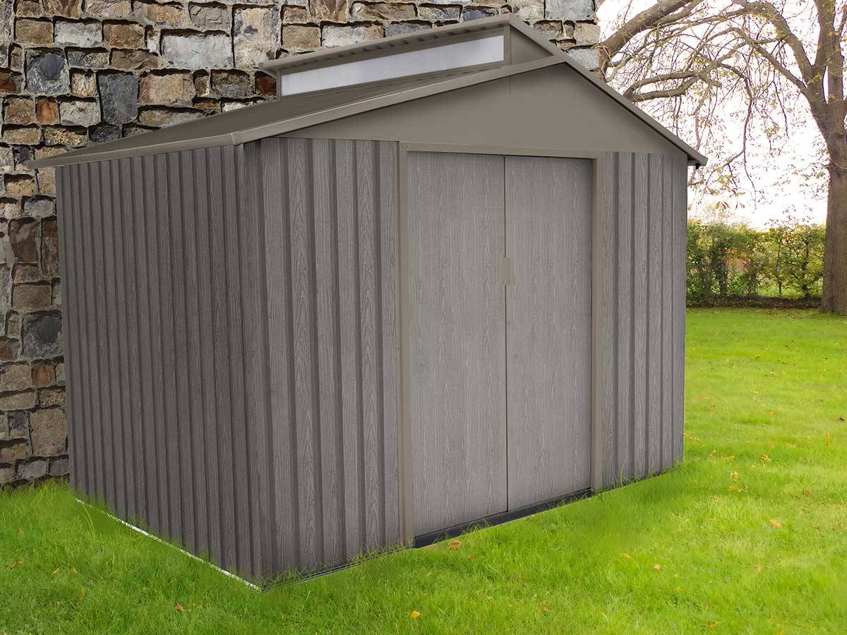 Chalet et jardin - Abri de Jardin métal aspect bois 7,2m² - Chalet Jardin - Image 11
