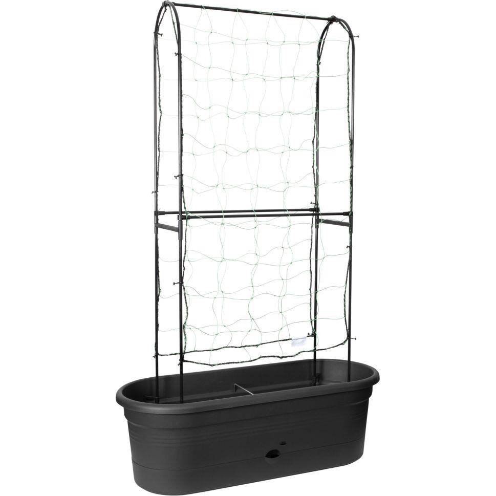 Elho - Jardinière Treillis Polypropylène Noir - ELHO - Image 2