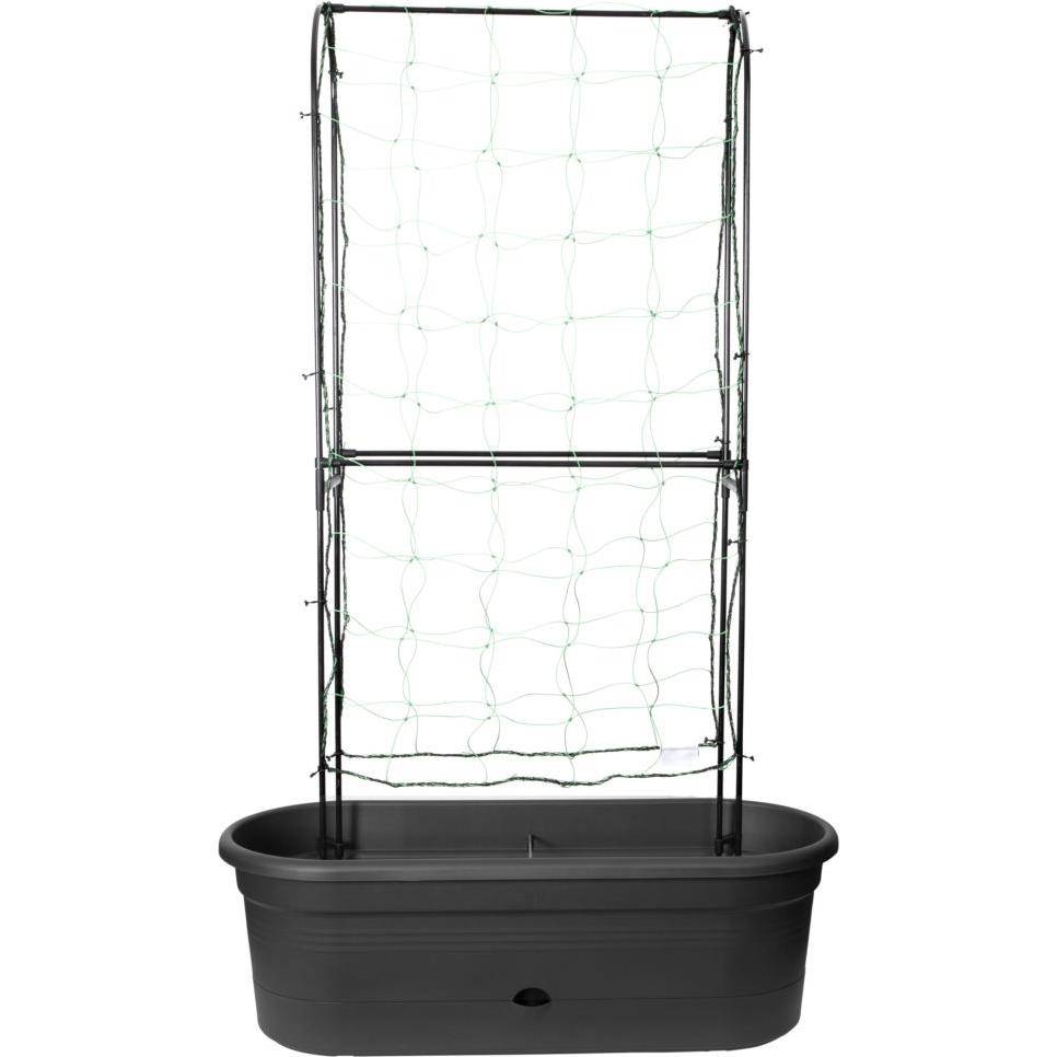 Elho - Jardinière Treillis Polypropylène Noir - ELHO