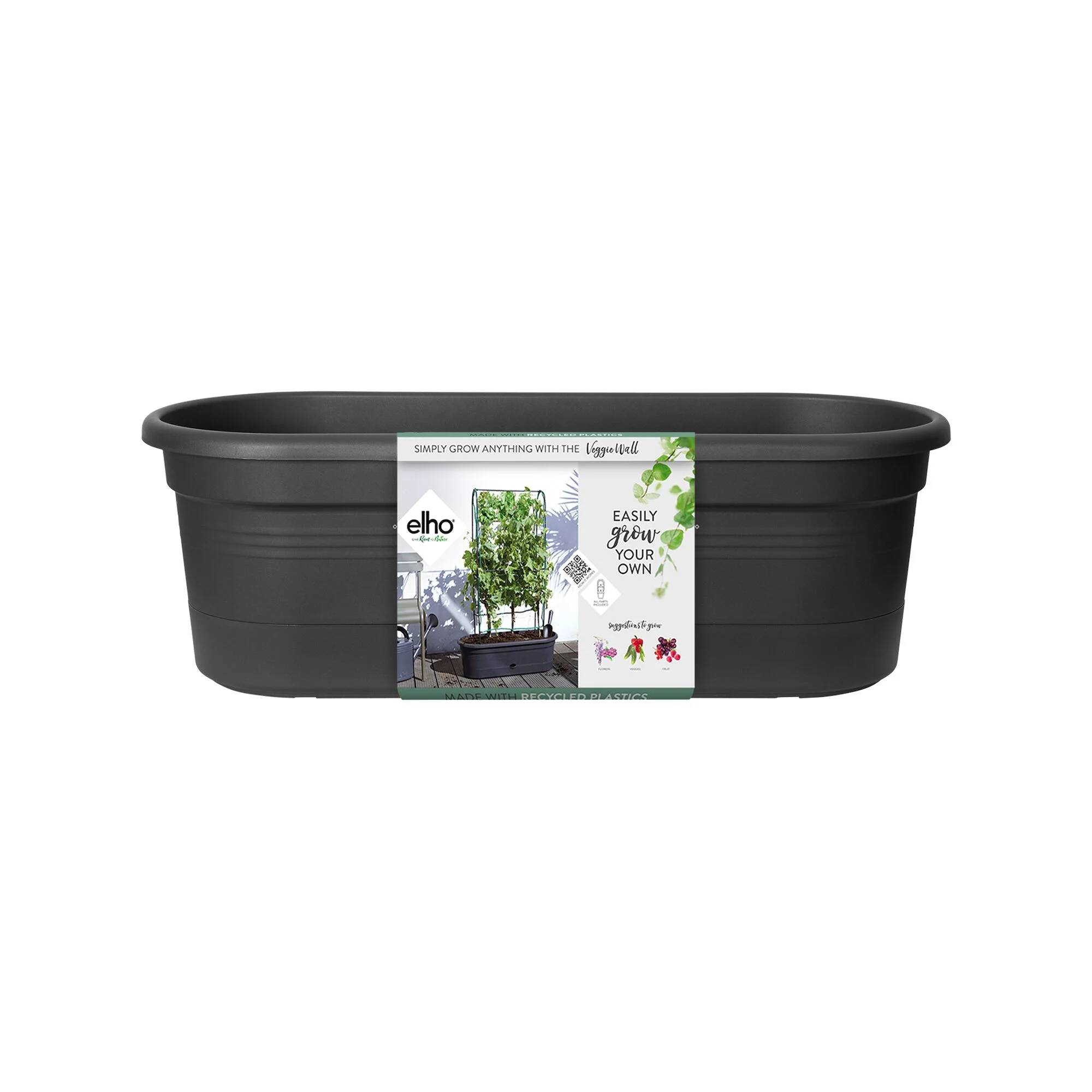 Elho - Jardinière Treillis Polypropylène Noir - ELHO - Image 12