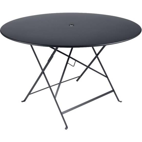Fermob - Table de jardin ronde pliante acier carbone 6 personnes Bistro FERMOB - Image 1
