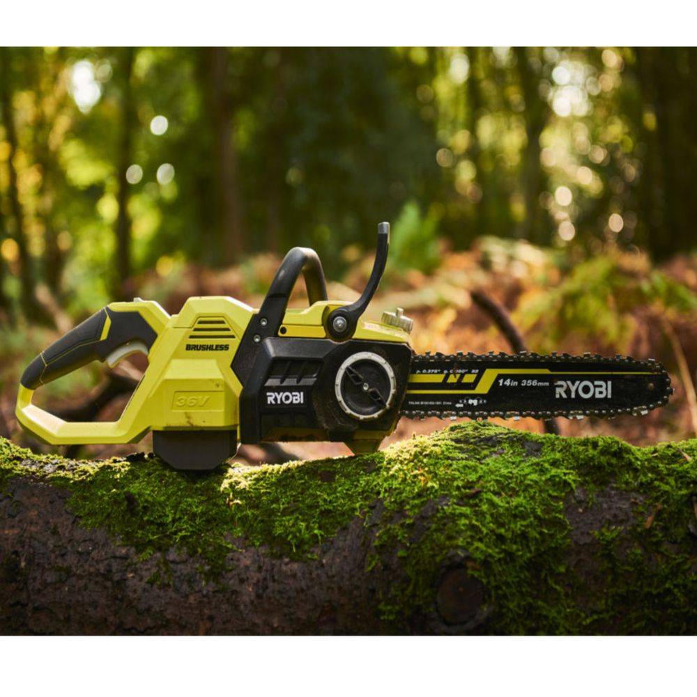 Tronçonneuse à batterie RYOBI RY36CSX35A-0 36V guide 35 cm - Mach - Image 5