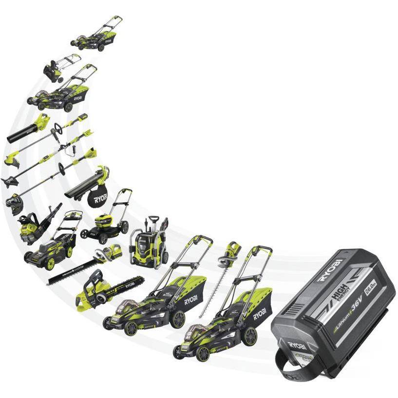 Tronçonneuse à batterie RYOBI RY36CSX35A-0 36V guide 35 cm - Mach