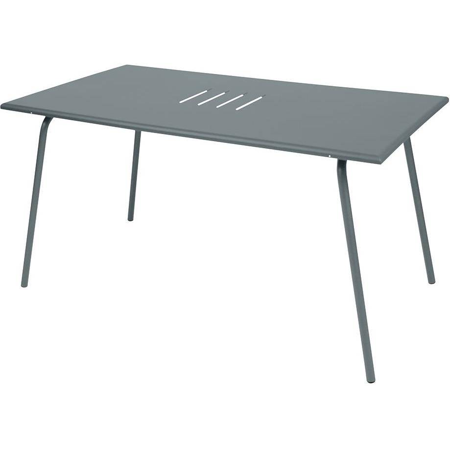 Fermob - Table de jardin rectangulaire acier gris orage 6 personnes Monceau Fermob - Image 1