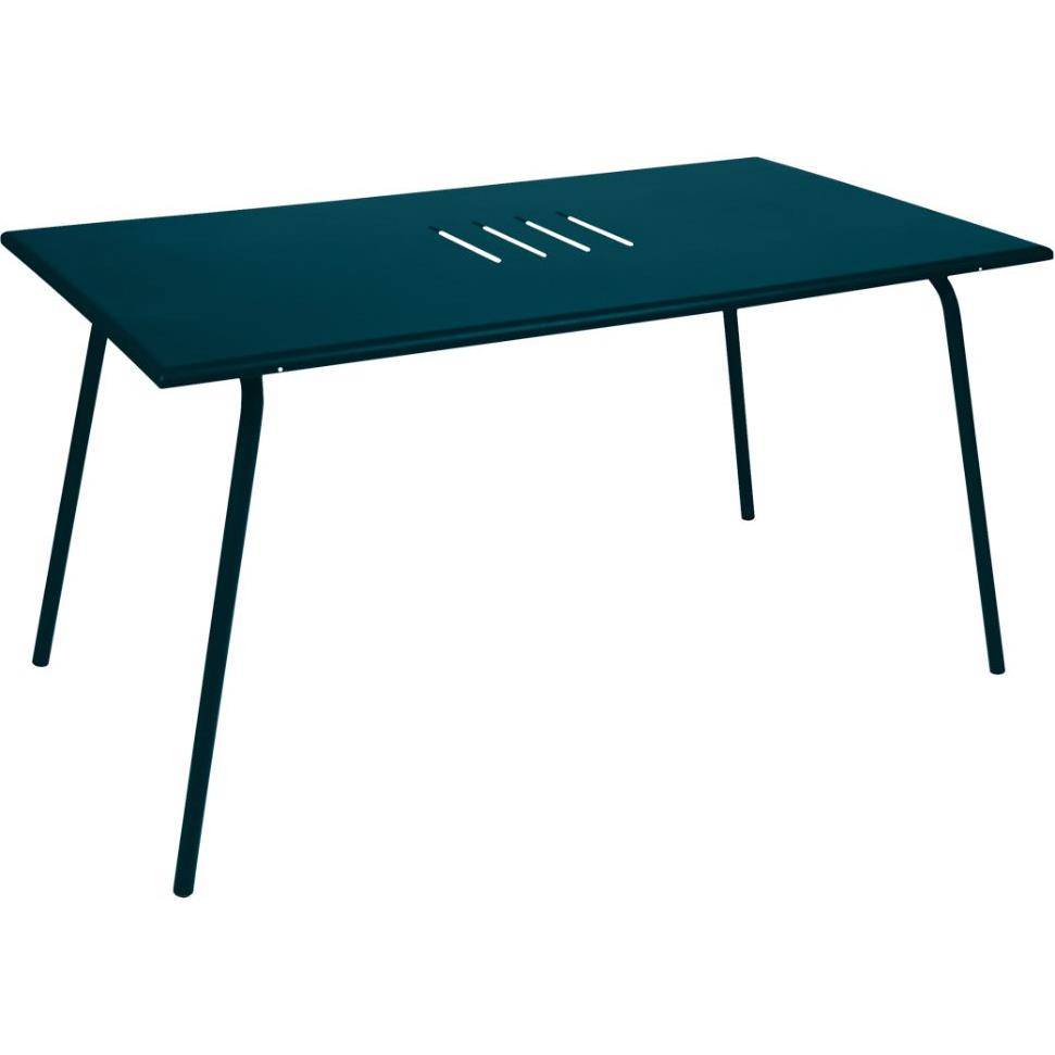 Fermob - Table de jardin rectangulaire acier bleu acapulco 6 personnes Monceau Fermob - Image 1