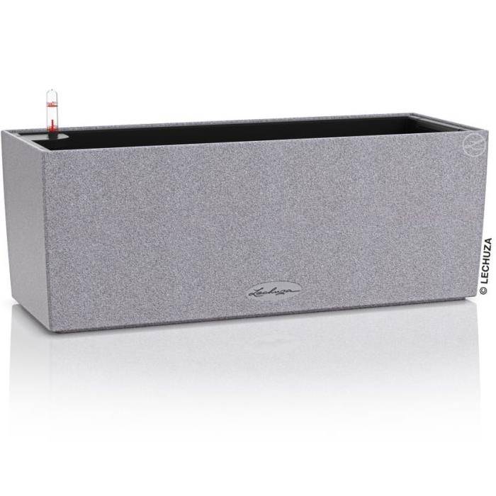 Jardinière Lechuza  L50 H19 cm gris pierre