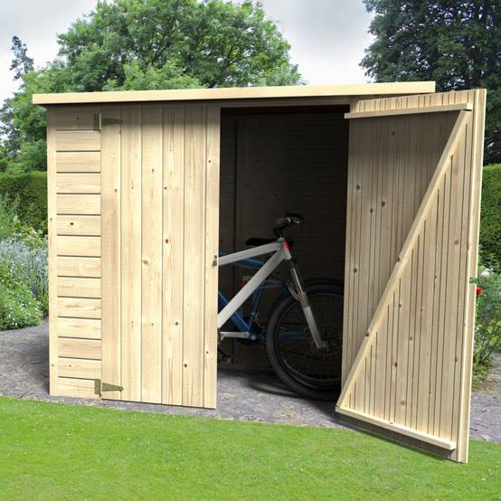 Decor et Jardin - Armoire bois naturel - BIKE BOX - Image 3