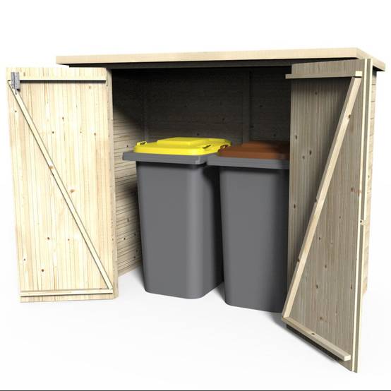 Decor et Jardin - Armoire bois naturel - BIKE BOX - Image 2