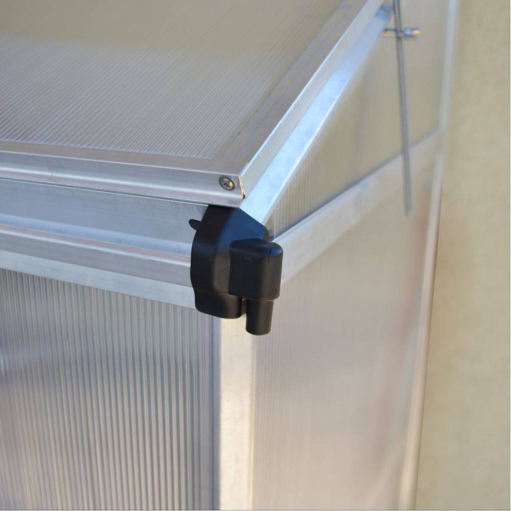 Canopia by Palram - Serre balcon adossée polycarbonate alu - 0,80 m² - Palram Canopia - Image 4