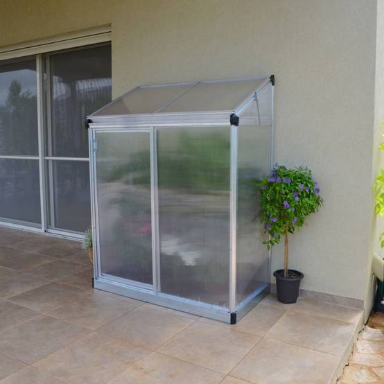 Canopia by Palram - Serre balcon adossée polycarbonate alu - 0,80 m² - Palram Canopia - Image 6