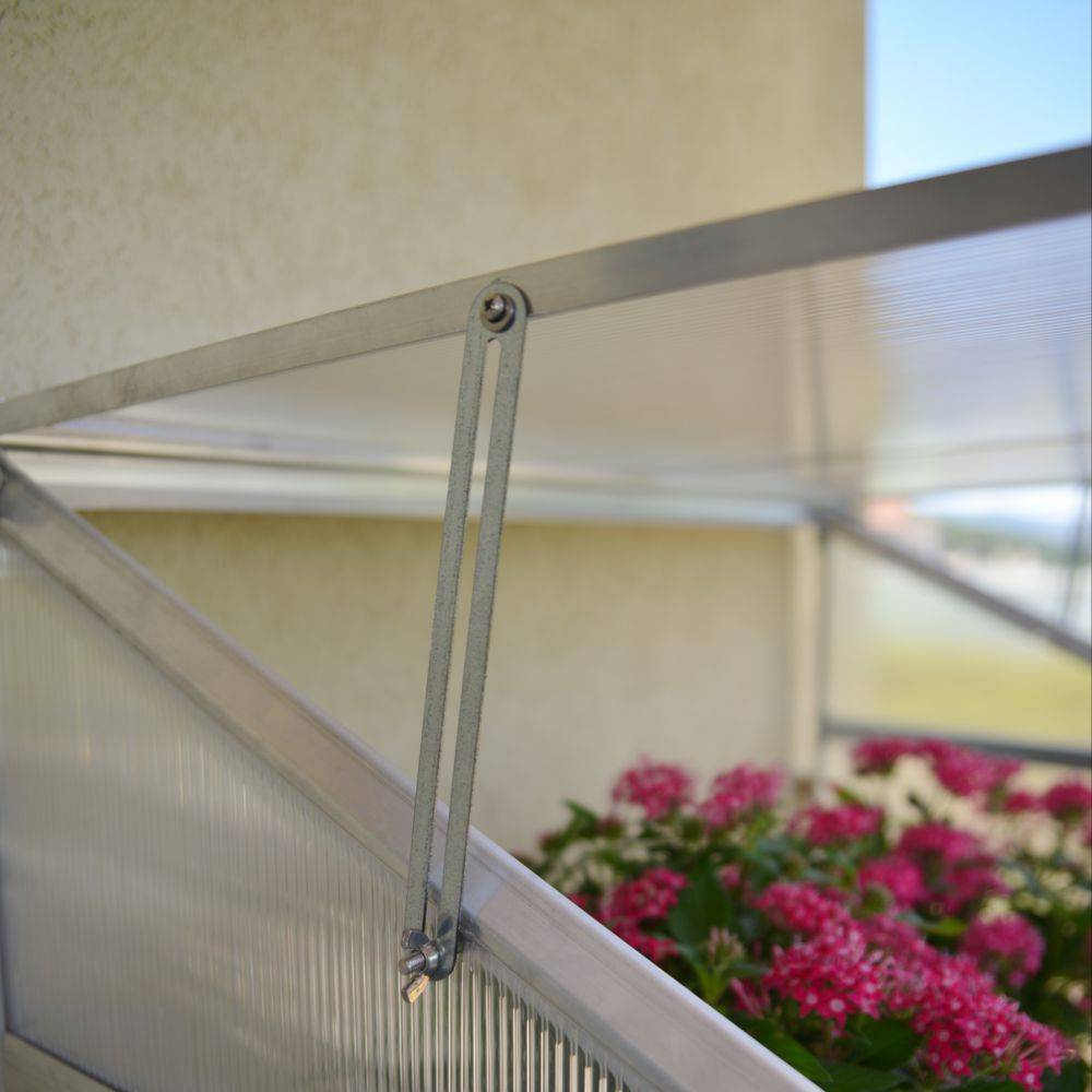 Canopia by Palram - Serre balcon adossée polycarbonate alu - 0,80 m² - Palram Canopia - Image 8