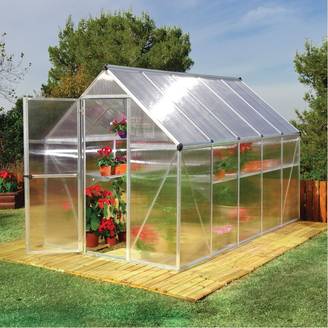Canopia by Palram - Serre de jardin polycarbonate aluminium brut 5,7 m² Mythos avec embase - Canopia by Palram