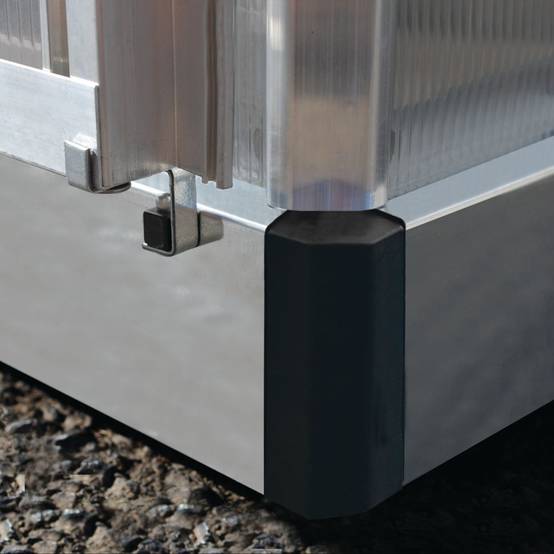 Canopia by Palram - Serre de jardin polycarbonate aluminium brut 5,7 m² Mythos avec embase - Canopia by Palram - Image 3