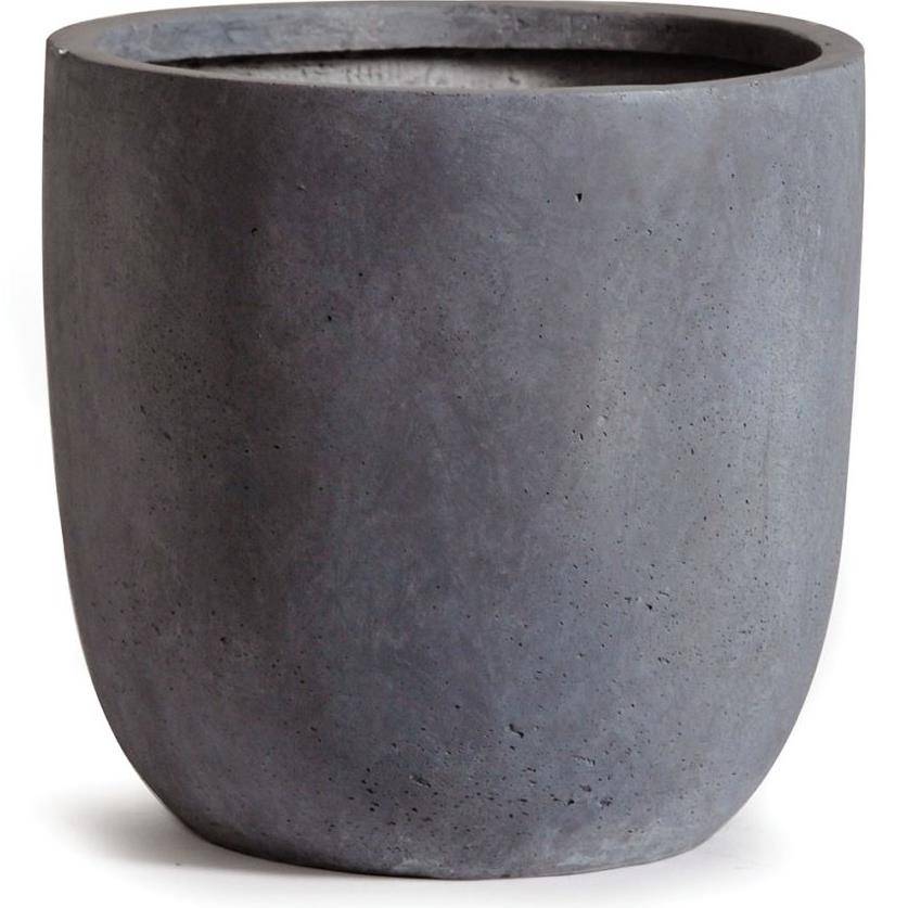 Pot Fleur Fibre Terre Gris Foncé – MEGA CERAMICS - Image 2