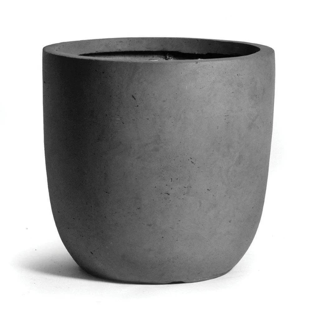 Pot Fleur Fibre Terre Gris Foncé – MEGA CERAMICS - Image 5
