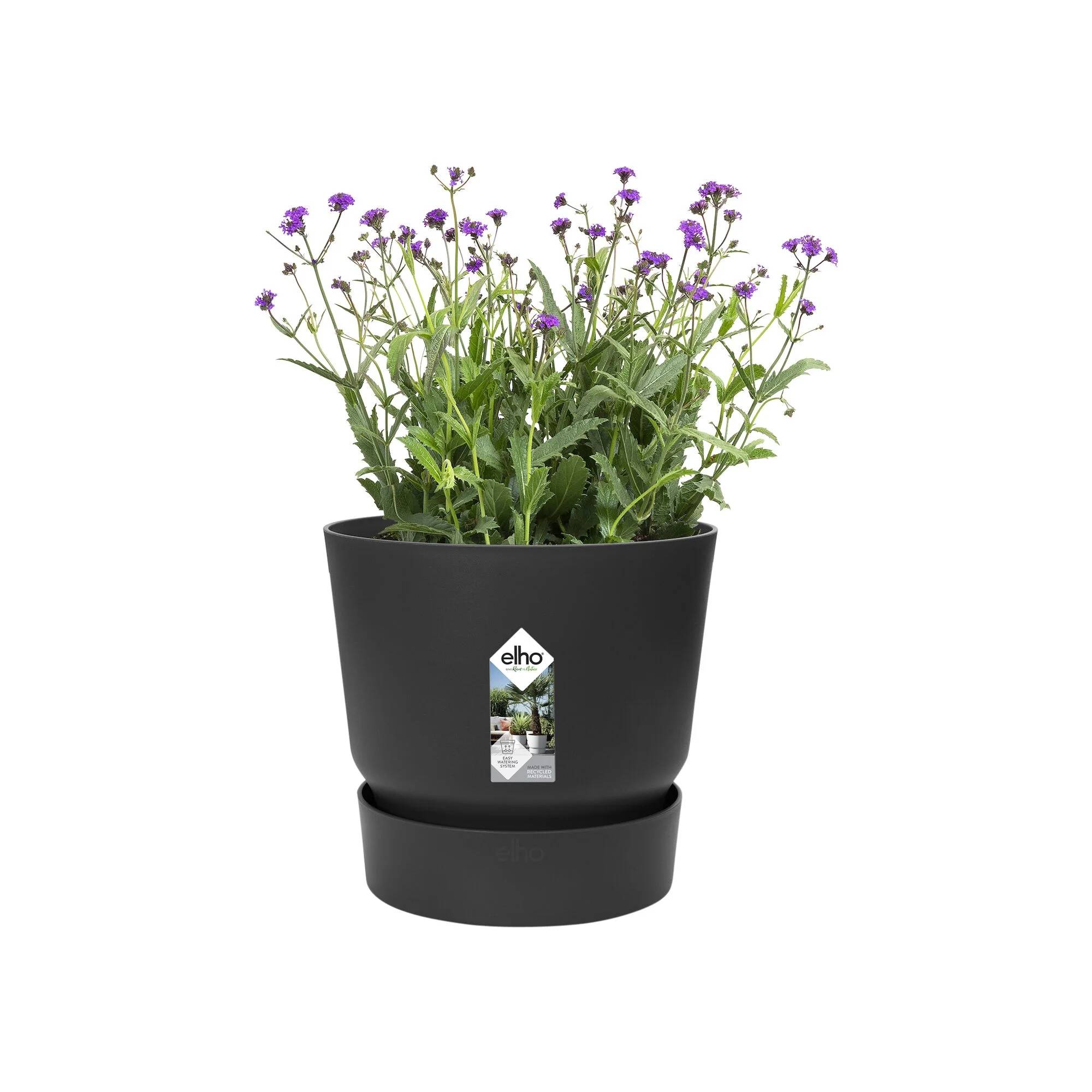 Pot de fleur Elho Greenville Ø47 H44 cm noir - Image 1