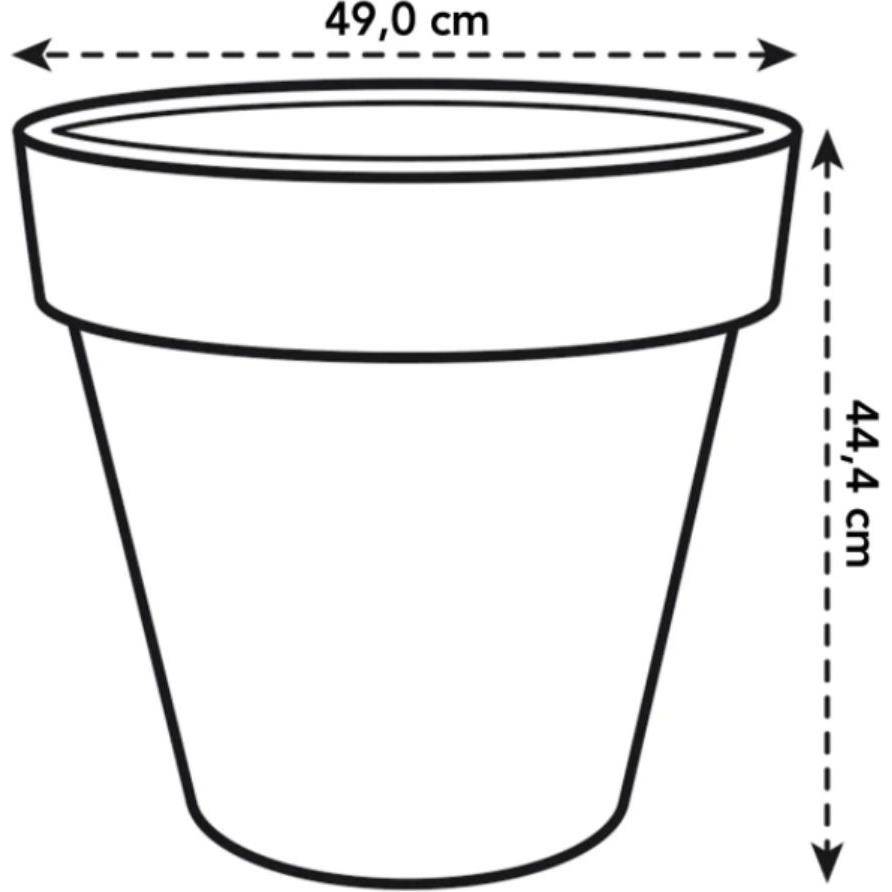 Pot Elho pure round 50 ocre - Image 6