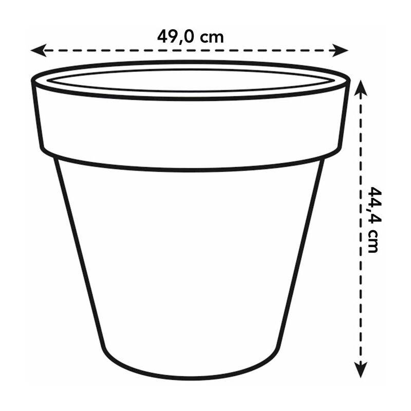 Pot Elho pure round 50 ocre - Image 8