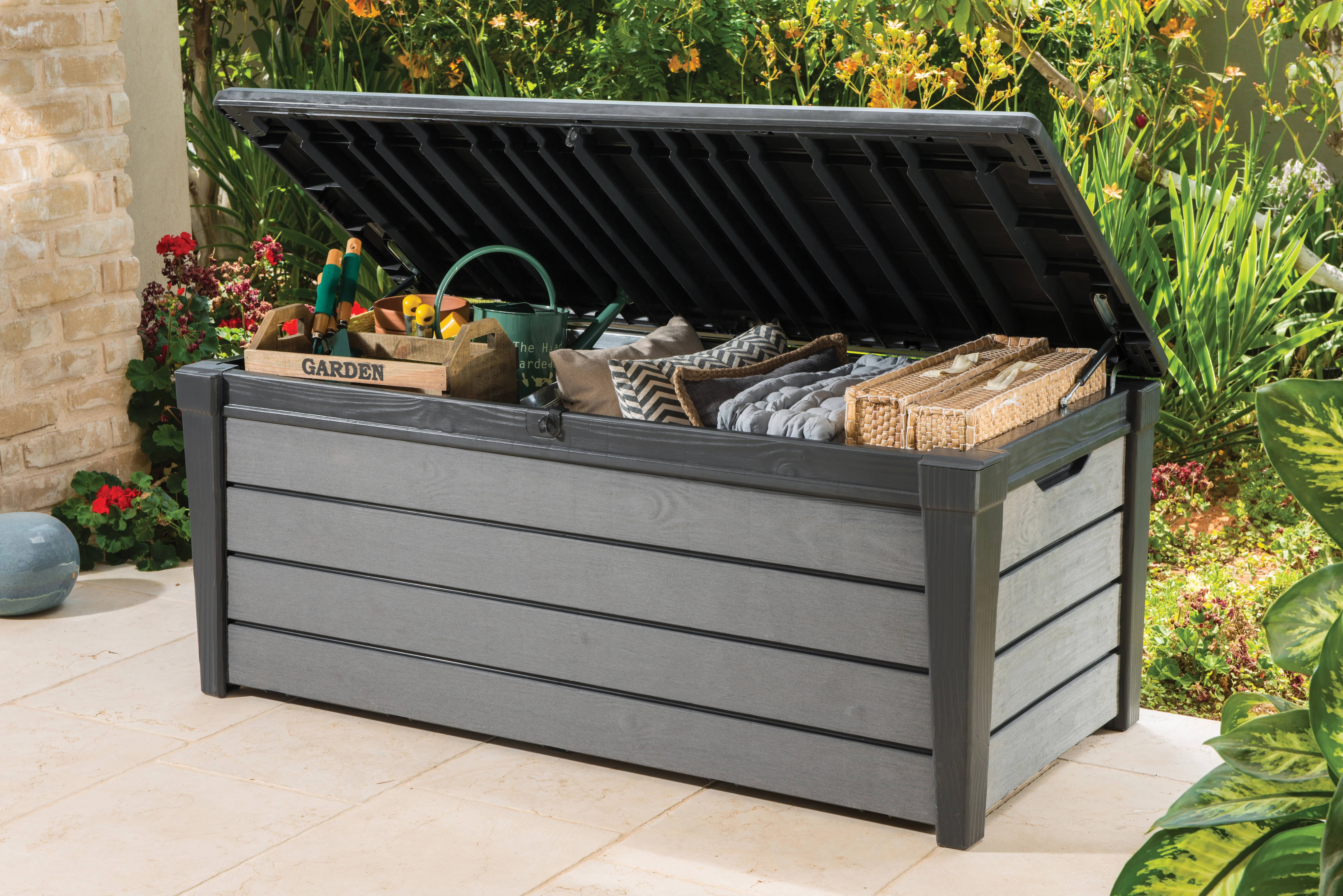Coffre de jardin résine Keter Brossium 455L gris - Image 12
