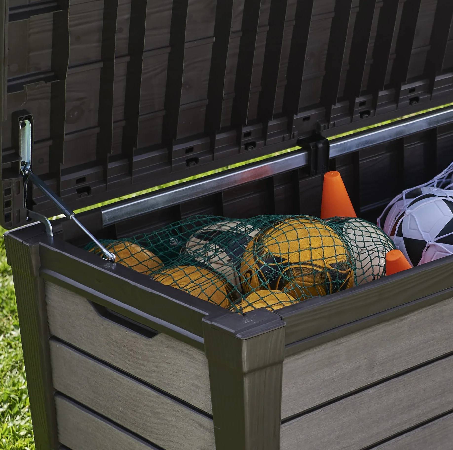 Coffre de jardin résine Keter Brossium 455L gris - Image 11