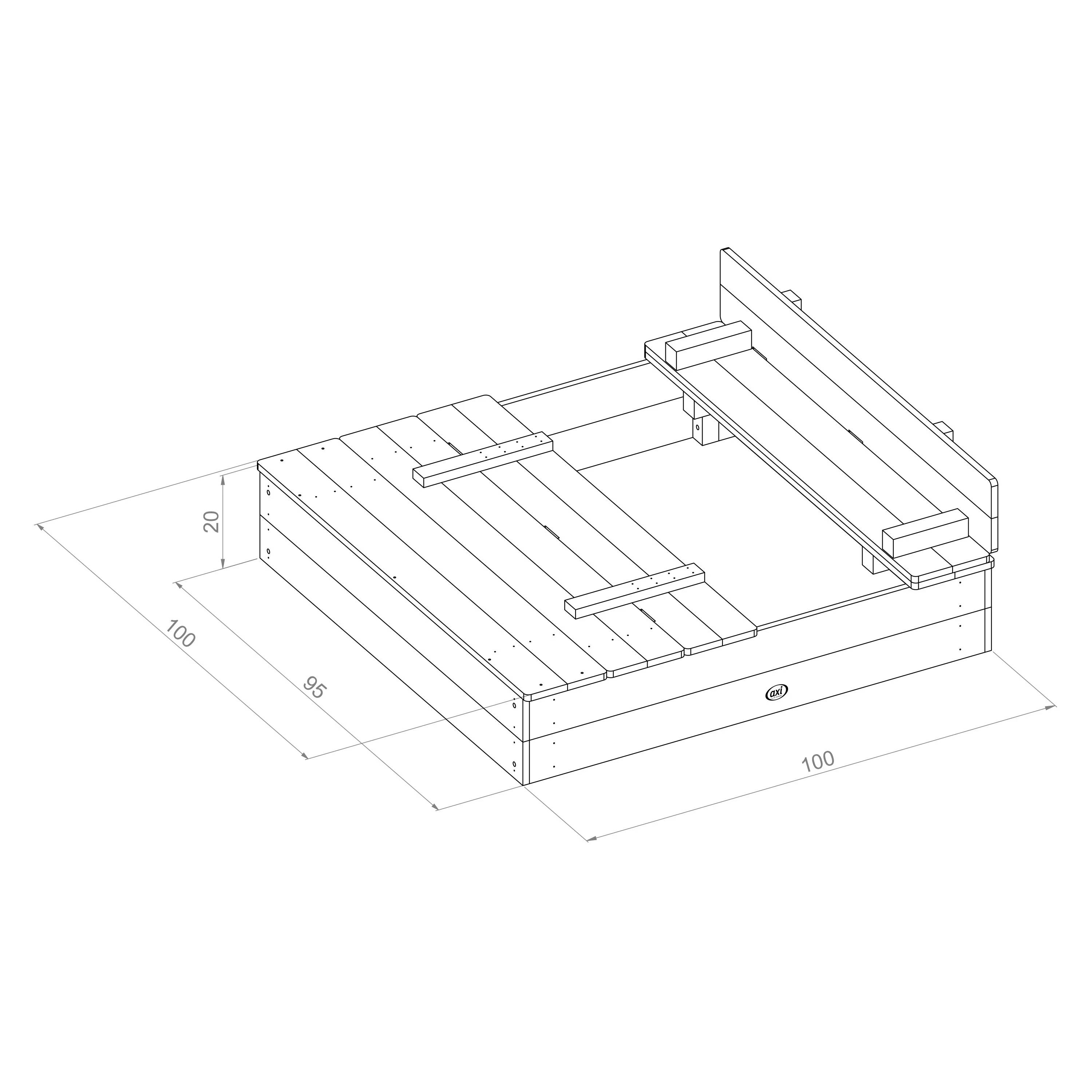 Bac à sable en bois – AXI - Image 16