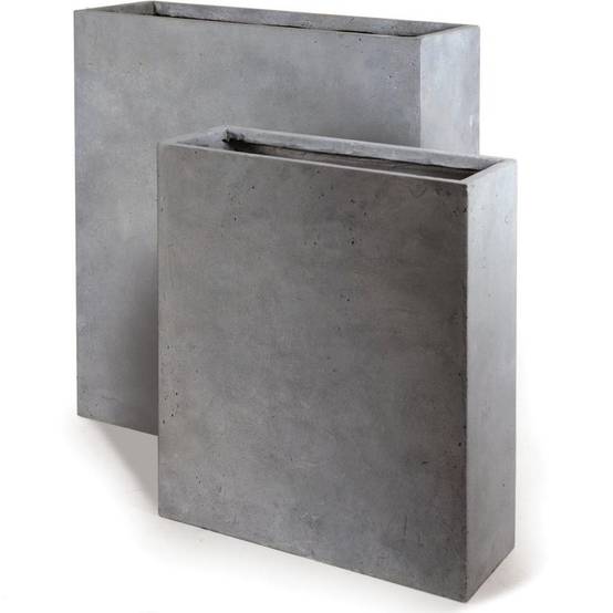 Jardinière Fibre Terre Gris – MEGA CERAMICS - Image 2