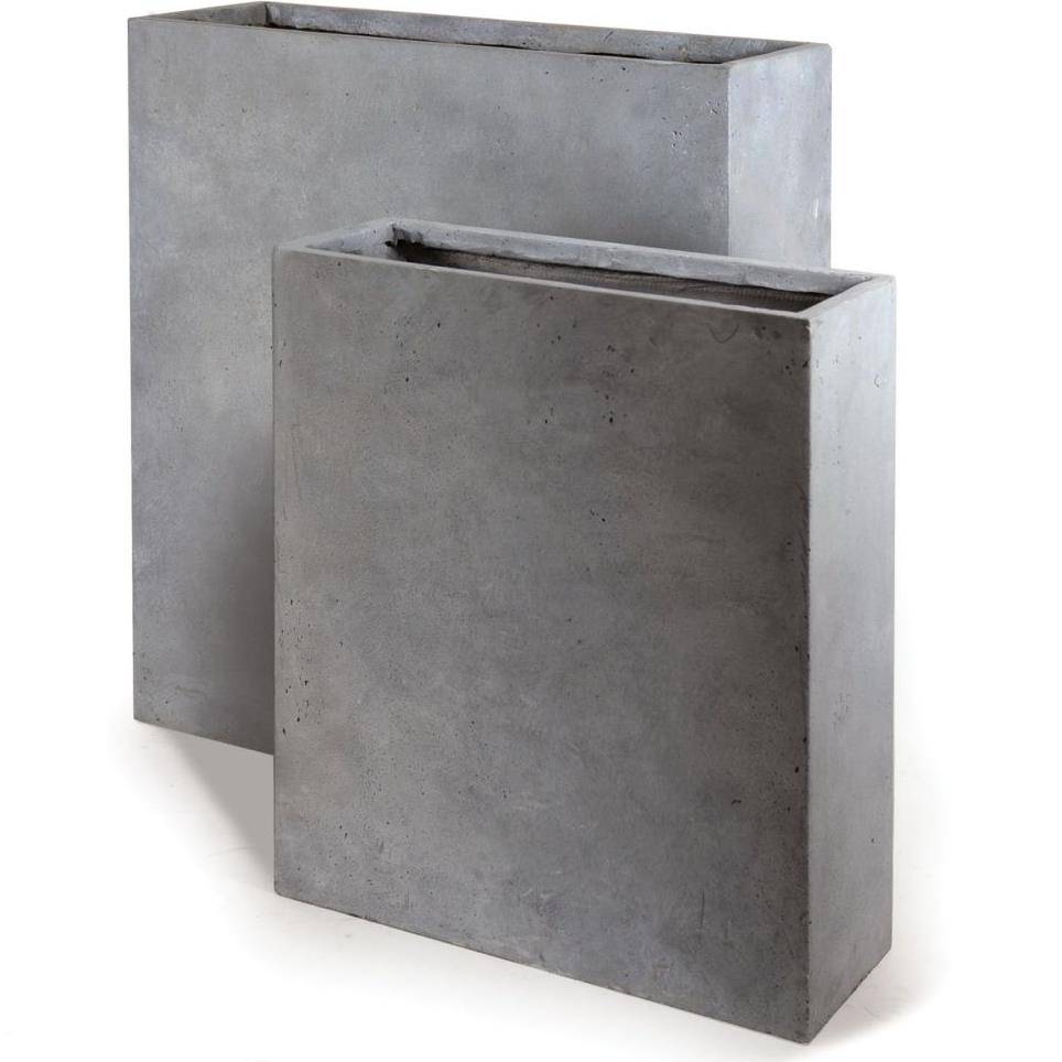 Jardinière Fibre Terre Gris – MEGA CERAMICS - Image 2