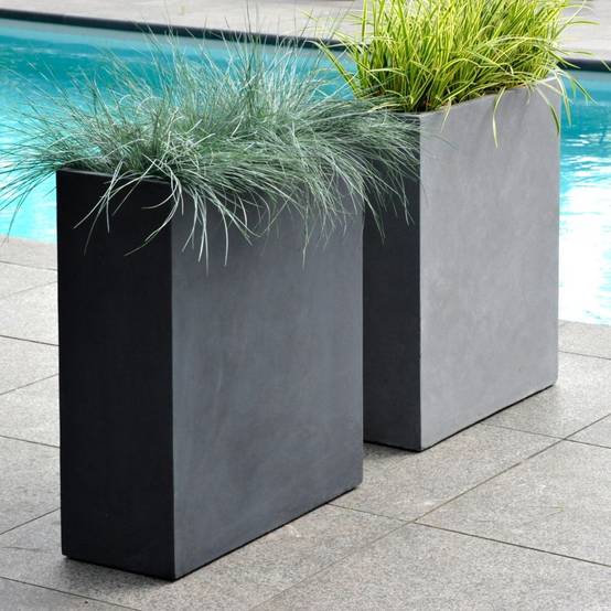 Jardinière Fibre Terre Gris – MEGA CERAMICS - Image 5