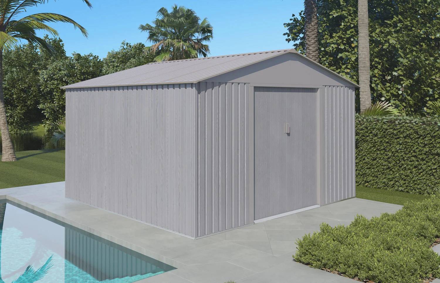 Abri de jardin résine anthracite avec plancher 8m² Brossium Keter - Image 19