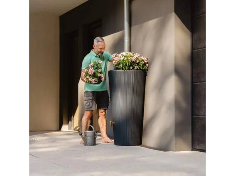 Garantia - Récupérateur d'eau de pluie220L robinet et collecteur inclus gris anthracite 2 en 1 Linus - GARANTIA - Image 3
