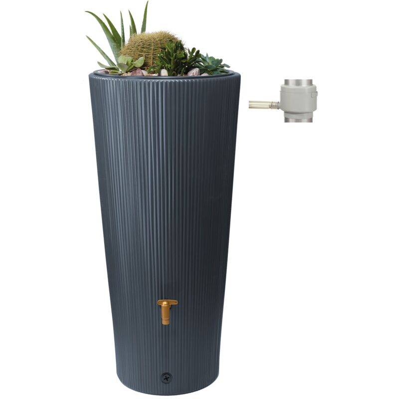 Garantia - Récupérateur d'eau de pluie220L robinet et collecteur inclus gris anthracite 2 en 1 Linus - GARANTIA - Image 5