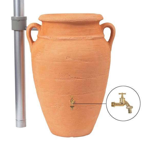 Garantia - Récupérateur d'eau de pluie 600L robinet inclus amphore terracotta - GARANTIA - Image 6