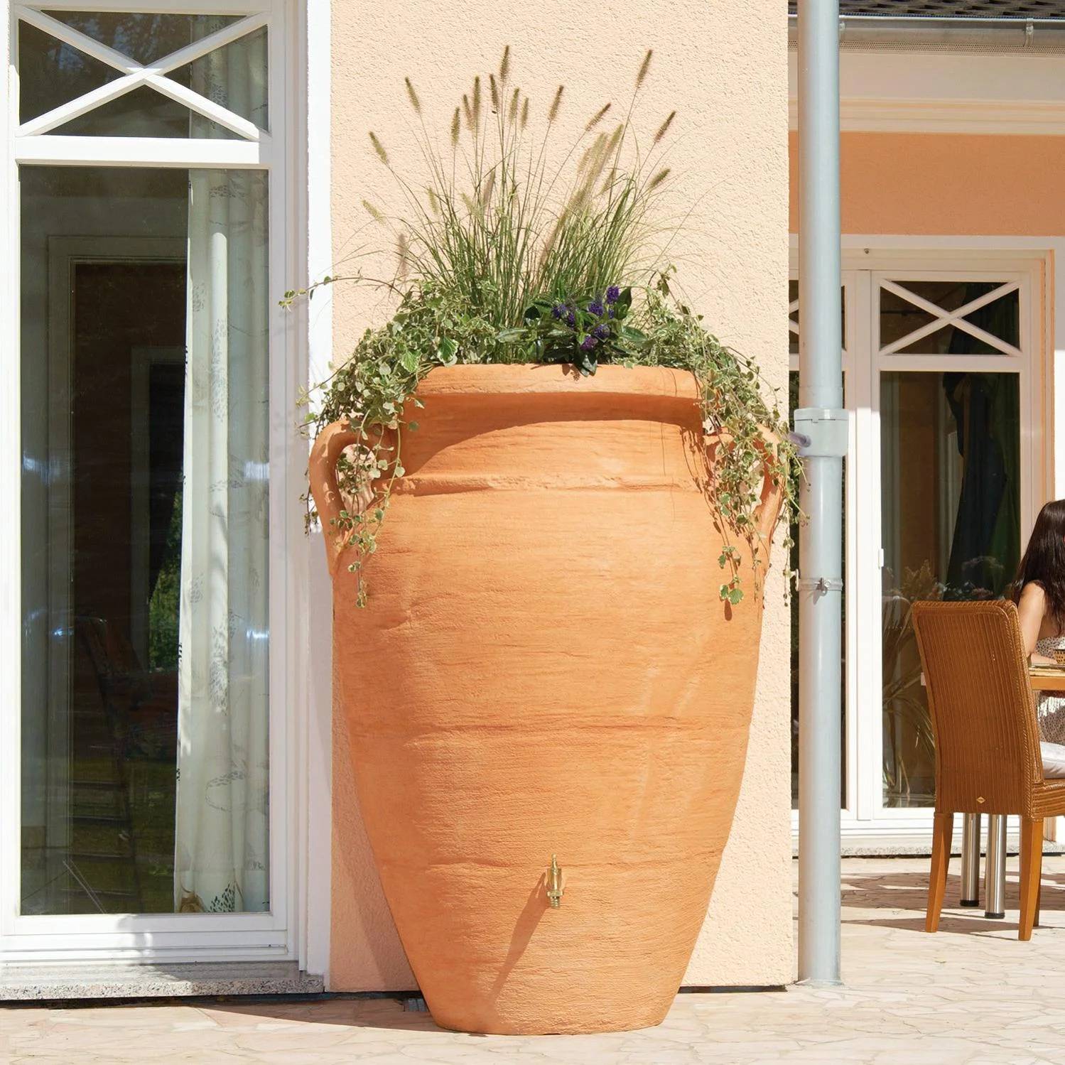 Garantia - Récupérateur d'eau de pluie 600L robinet inclus amphore terracotta - GARANTIA - Image 13