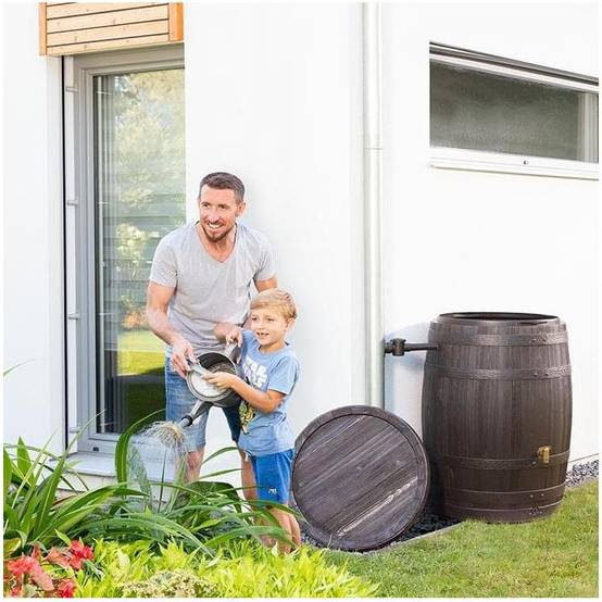 Garantia - Récupérateur d'eau de pluie 250L Tonneau Vino brun - GARANTIA - Image 3