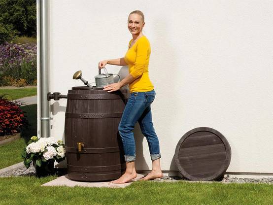 Garantia - Récupérateur d'eau de pluie 250L Tonneau Vino brun - GARANTIA - Image 7