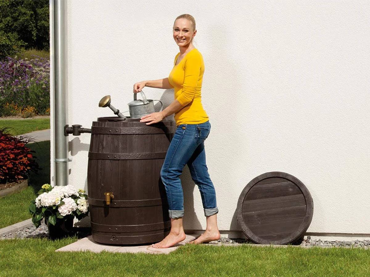 Garantia - Récupérateur d'eau de pluie 250L Tonneau Vino brun - GARANTIA - Image 7