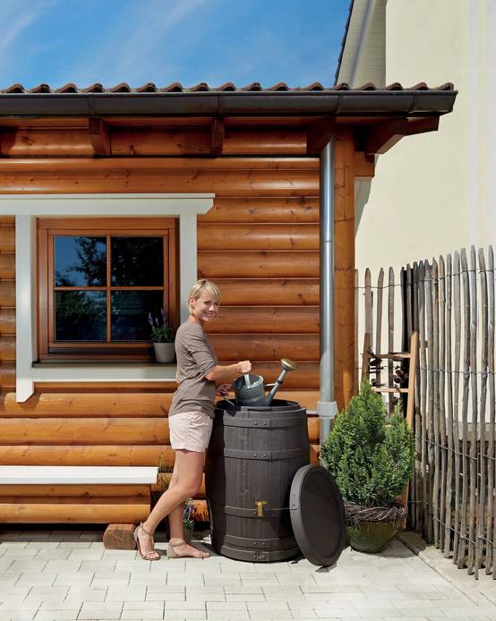 Garantia - Récupérateur d'eau de pluie 250L Tonneau Vino brun - GARANTIA - Image 8