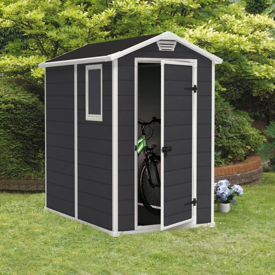 Abri de jardin résine anthracite avec plancher 2,5m² Premium Keter - Image 4