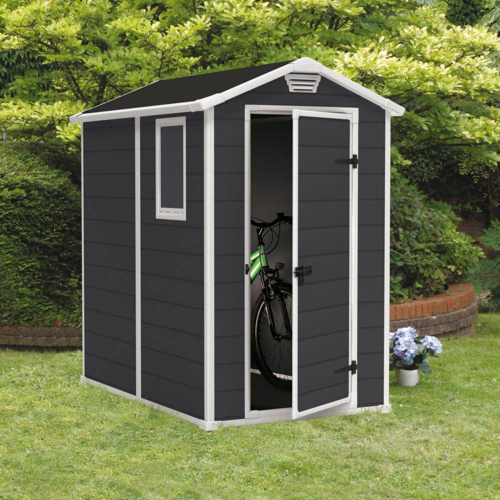 Abri de jardin résine anthracite avec plancher 2,5m² Premium Keter - Image 4