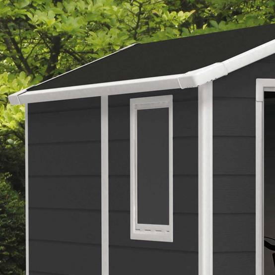 Abri de jardin résine anthracite avec plancher 2,5m² Premium Keter - Image 3