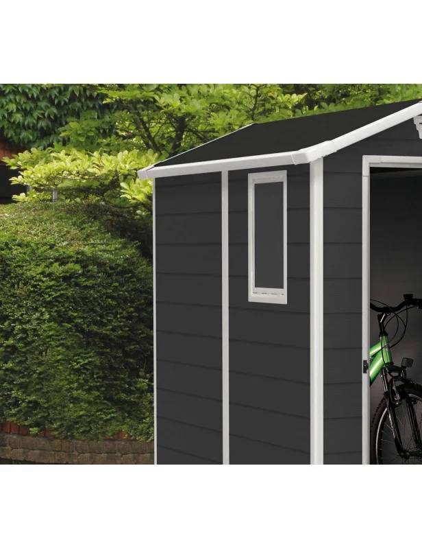 Abri de jardin résine anthracite avec plancher 2,5m² Premium Keter - Image 6