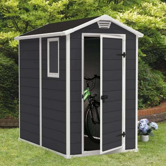 Abri de jardin résine anthracite avec plancher 2,5m² Premium Keter - Image 8